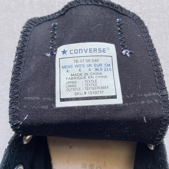 Converse All Stars Black & White women's size 6 - Picture 6 of 10